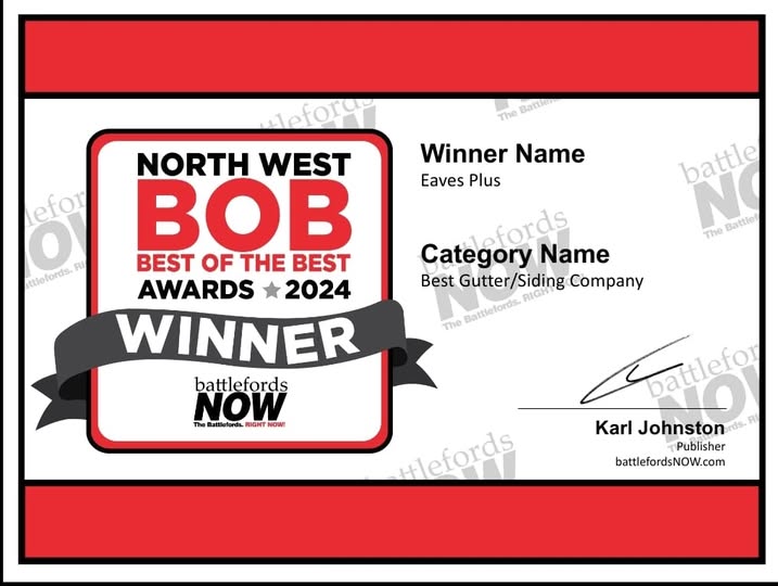 Best of the Best award certificate